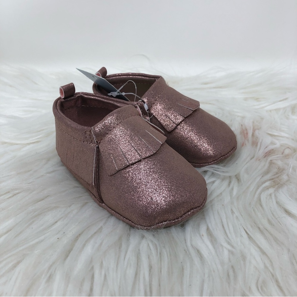 Cat & Jack Metallic Baby walker toddler shoes size 9-12M
